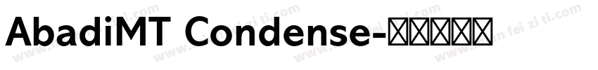 AbadiMT Condense字体转换